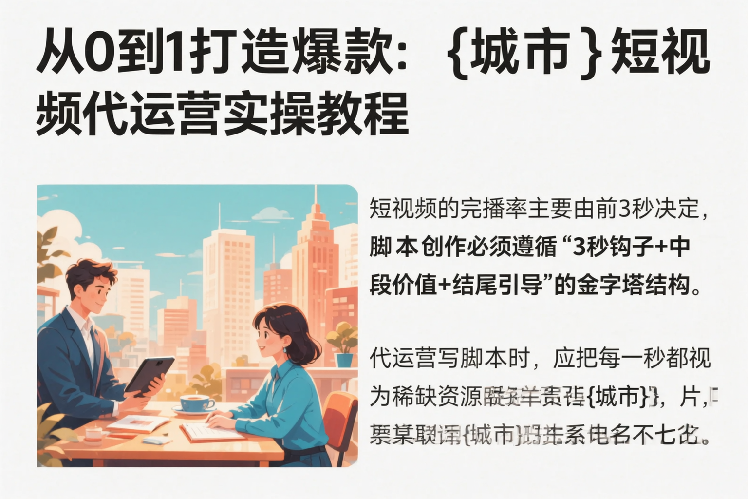 从0到1打造爆款：潮州短视频代运营实操教程