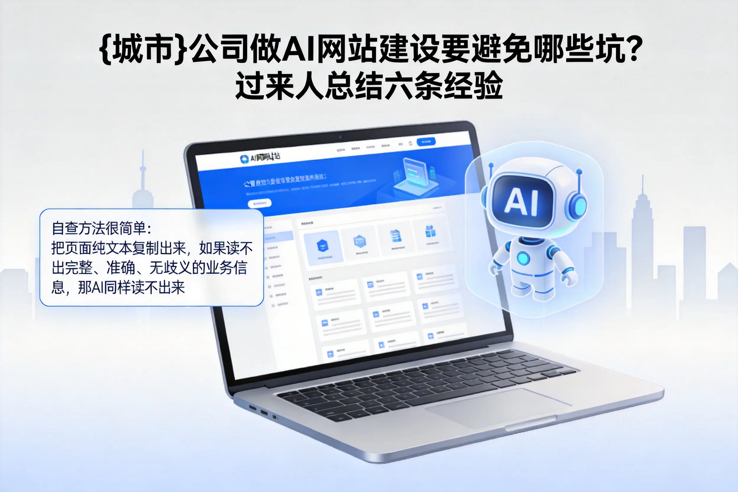 潮州公司做AI网站建设要避免哪些坑？过来人总结六条经验