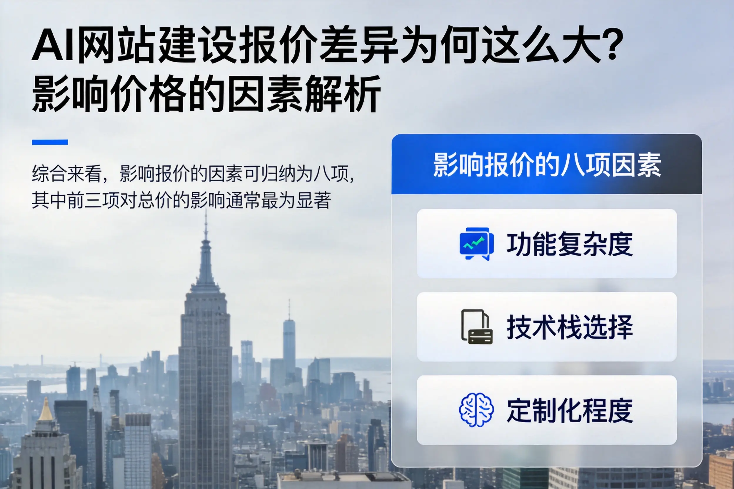 潮州AI网站建设报价差异为何这么大？影响价格的因素解析
