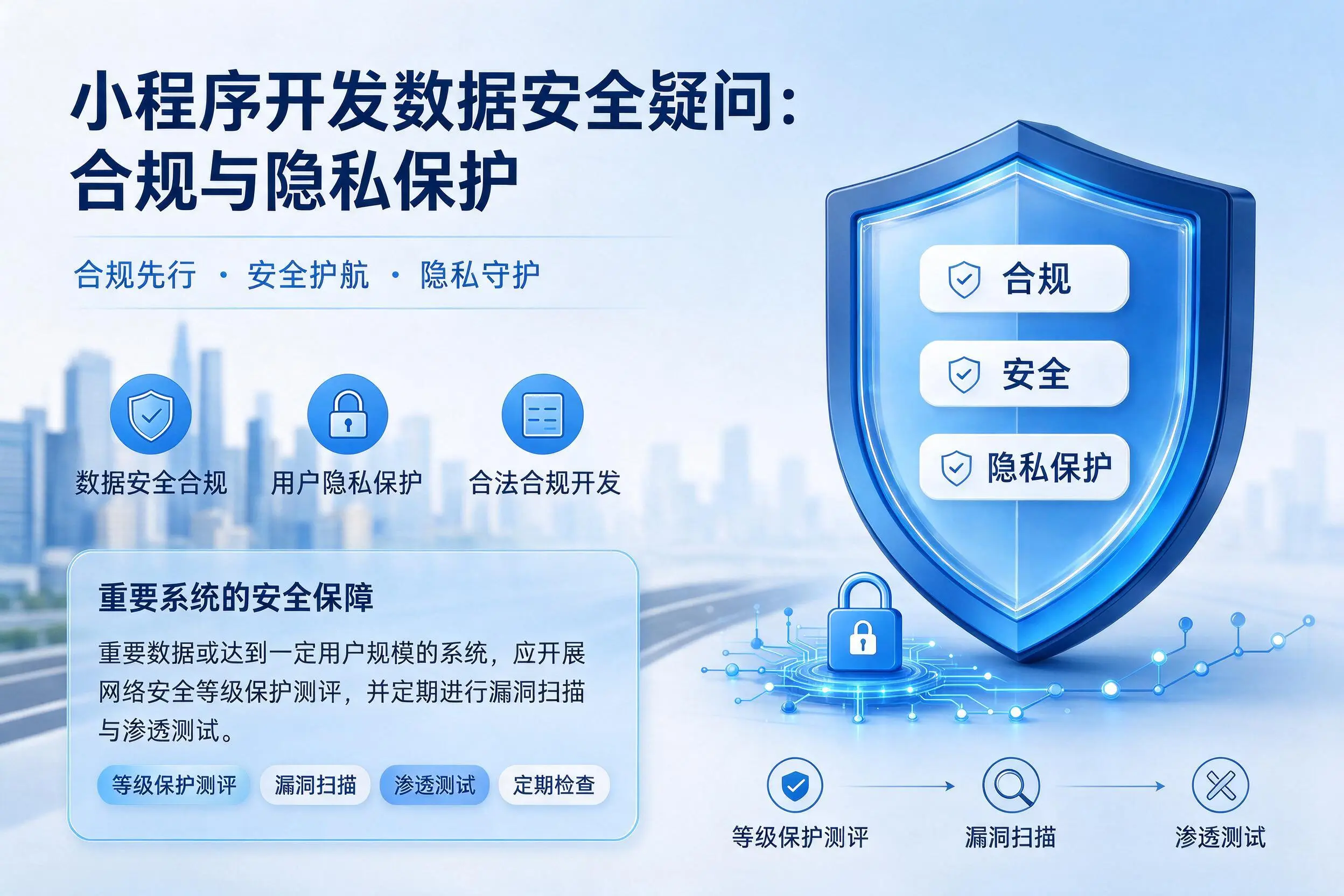 潮州小程序开发数据安全疑问：合规与隐私保护