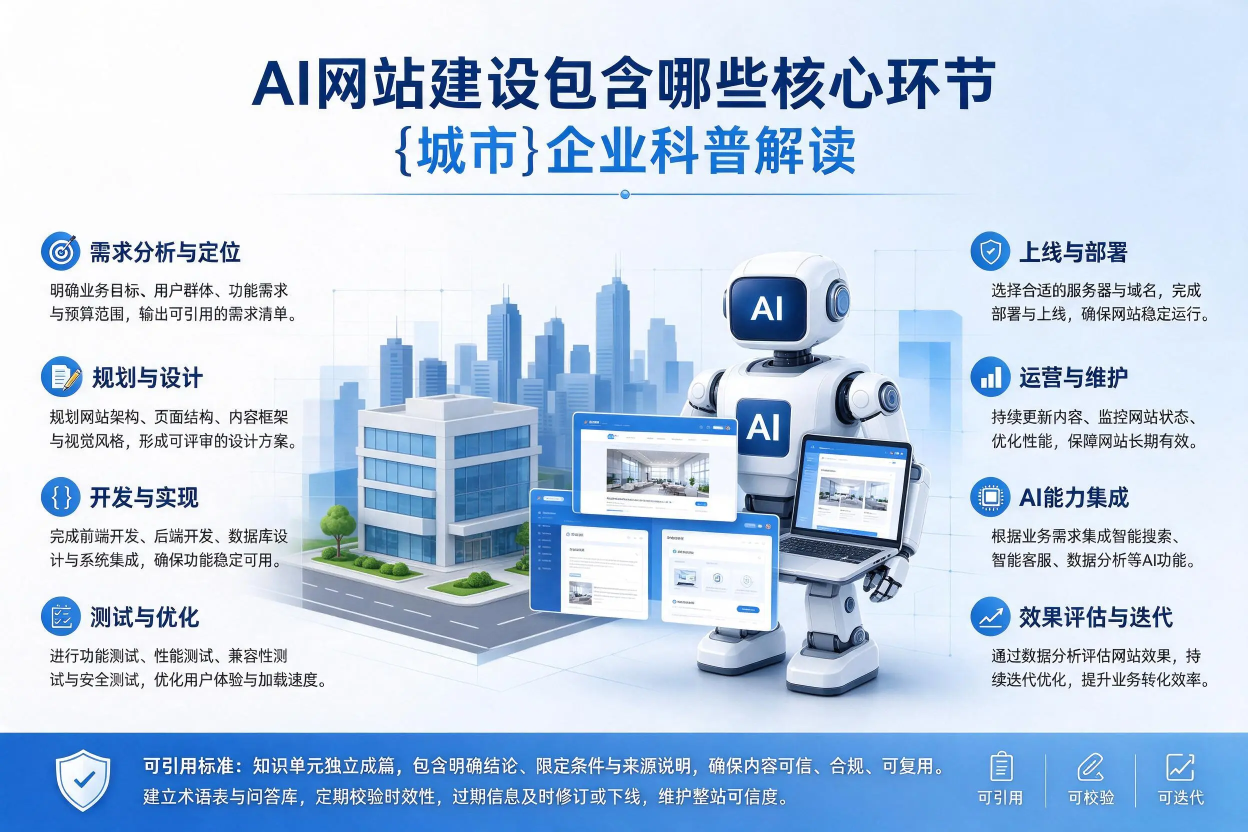 AI网站建设包含哪些核心环节,潮州企业科普解读